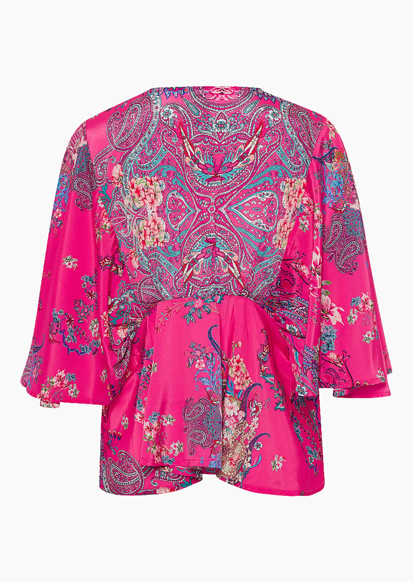 Bluse im Kimono-Style, bunt