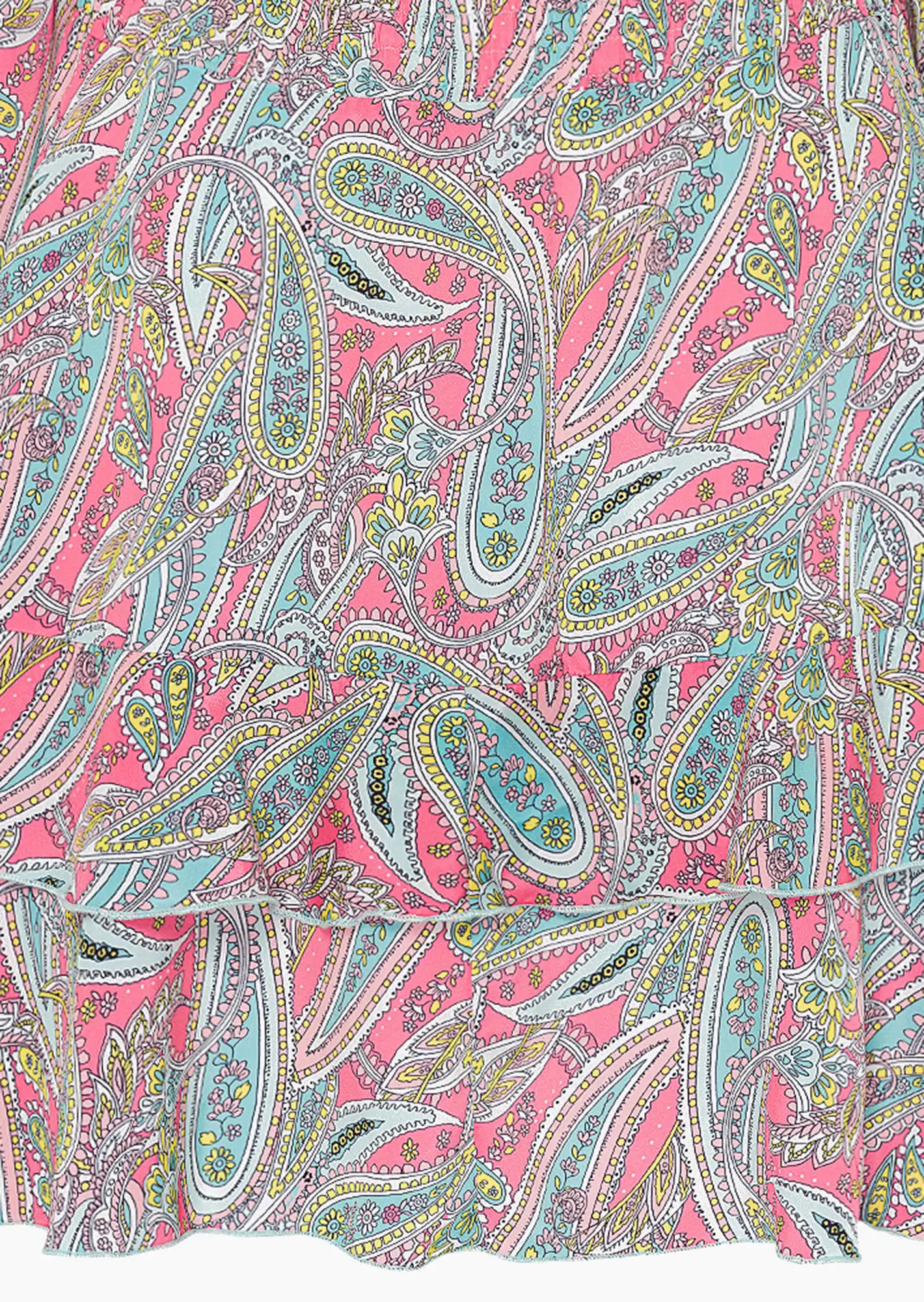 Bluse mit Volant, bunt