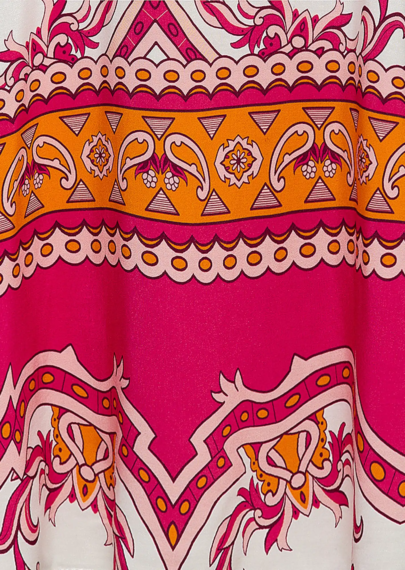 Tunika im Alloverprint, pink-orange