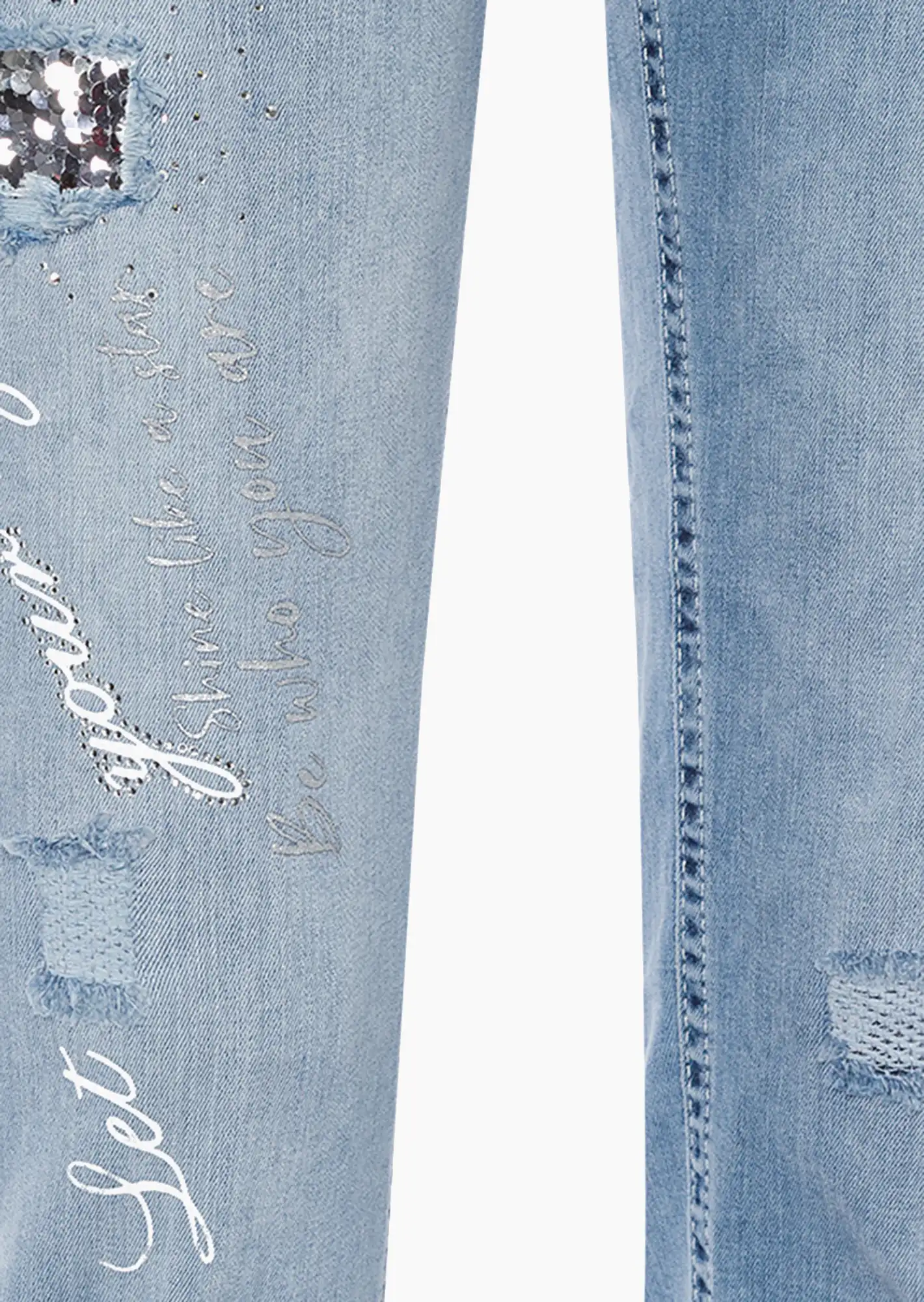 Jeans 'Light' lang, light blue denim