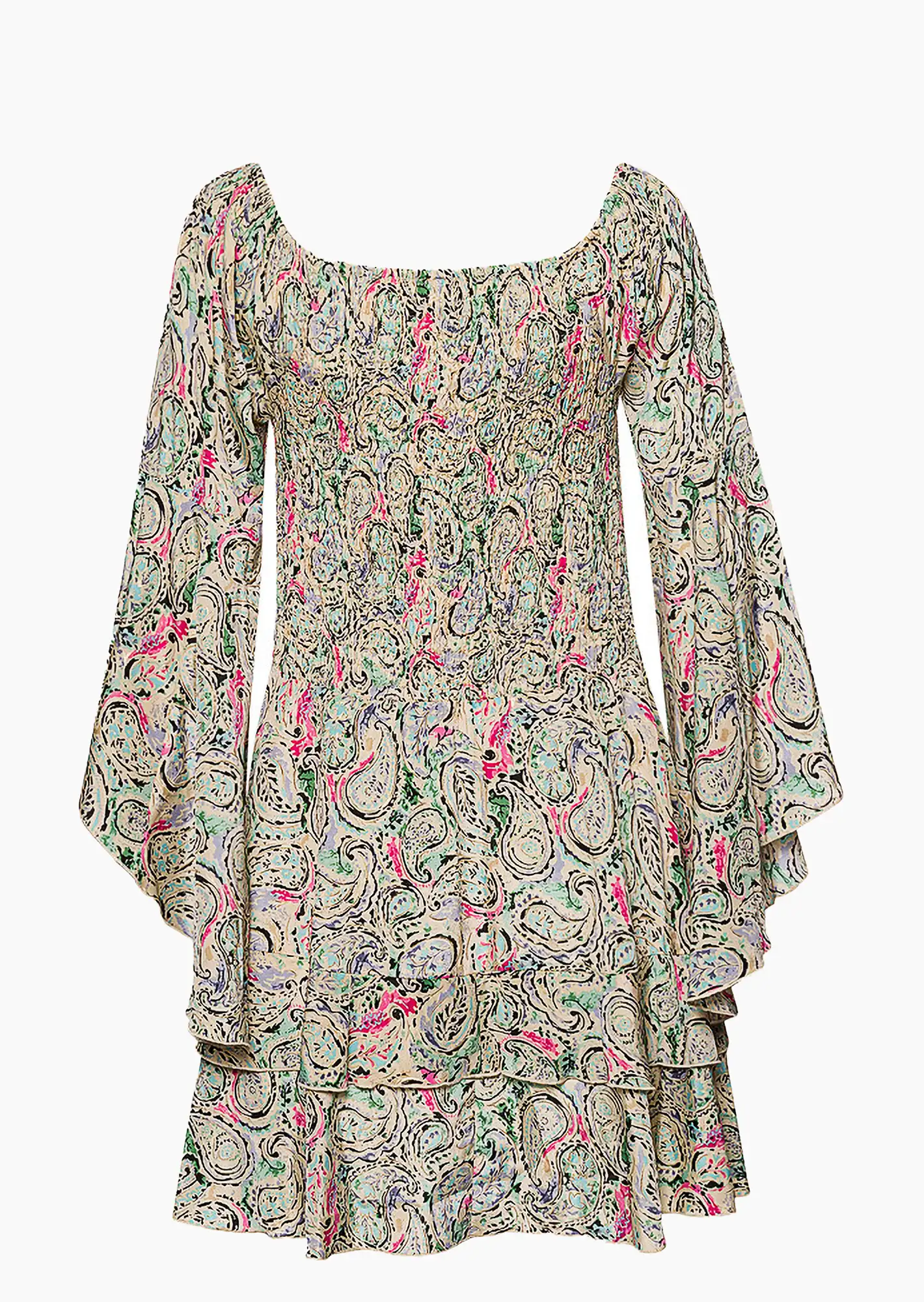 Bluse mit Volant, salbei