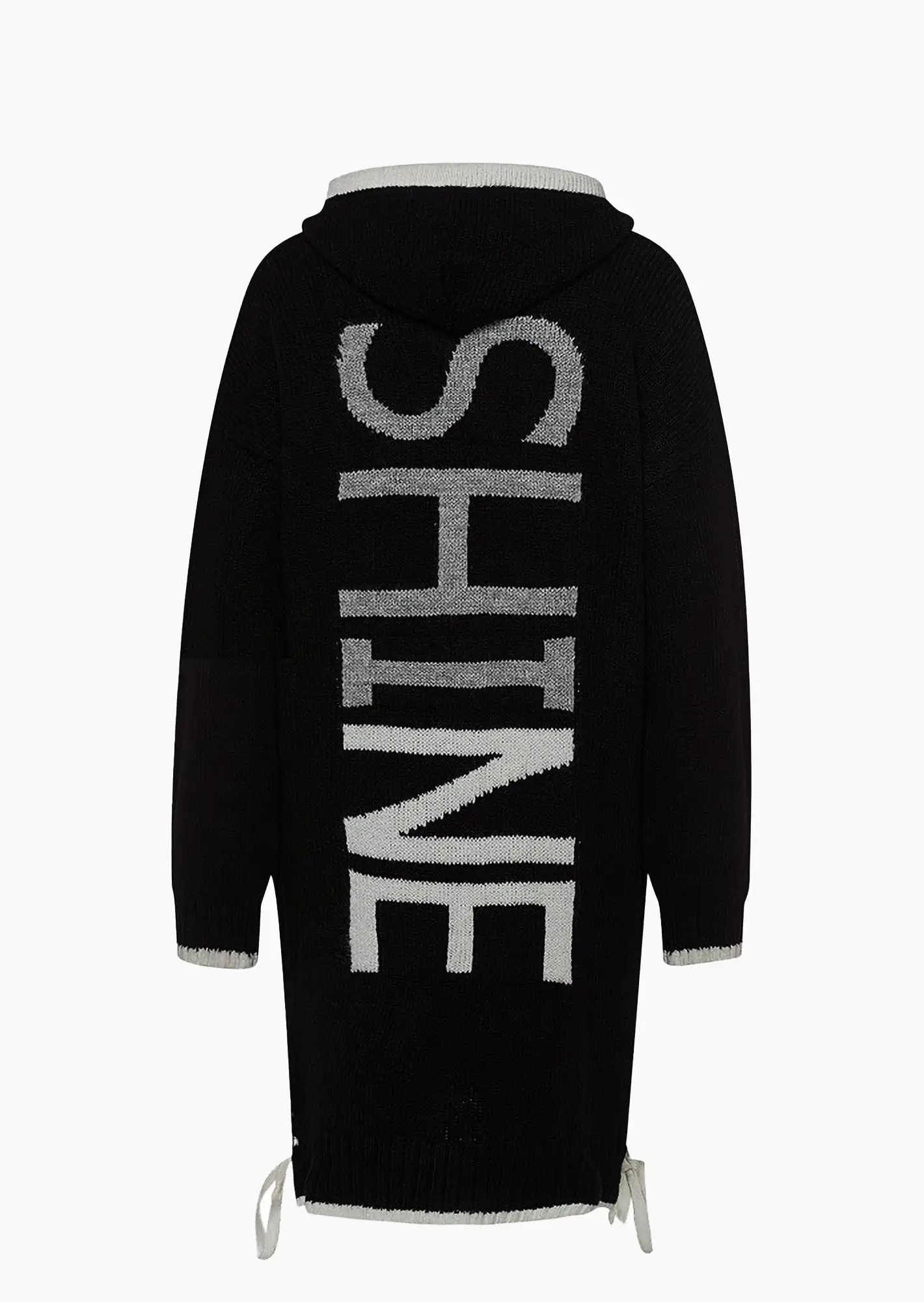 Strickmantel 'SHINE', schwarz