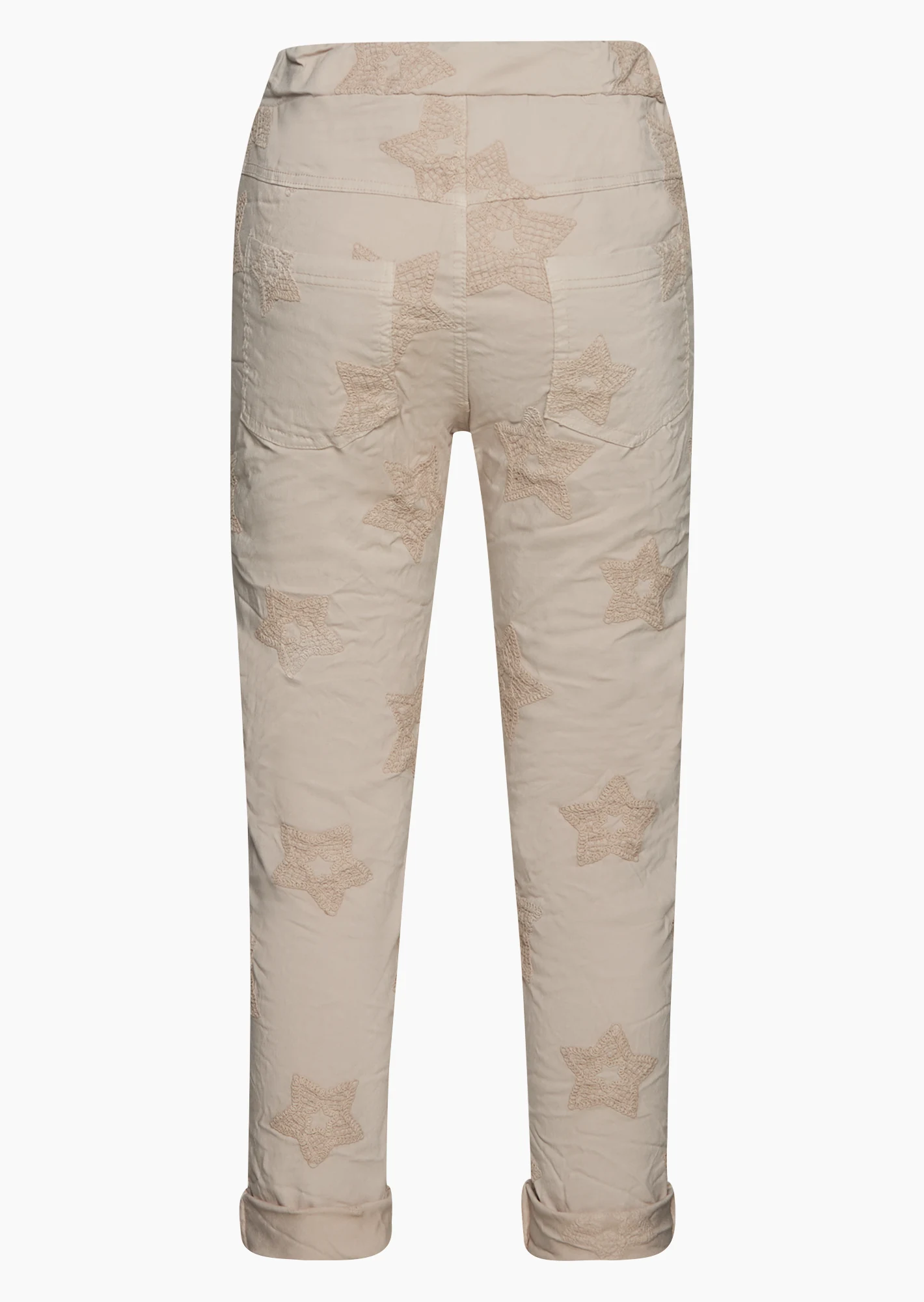 Joggpants mit Stickerei, sand