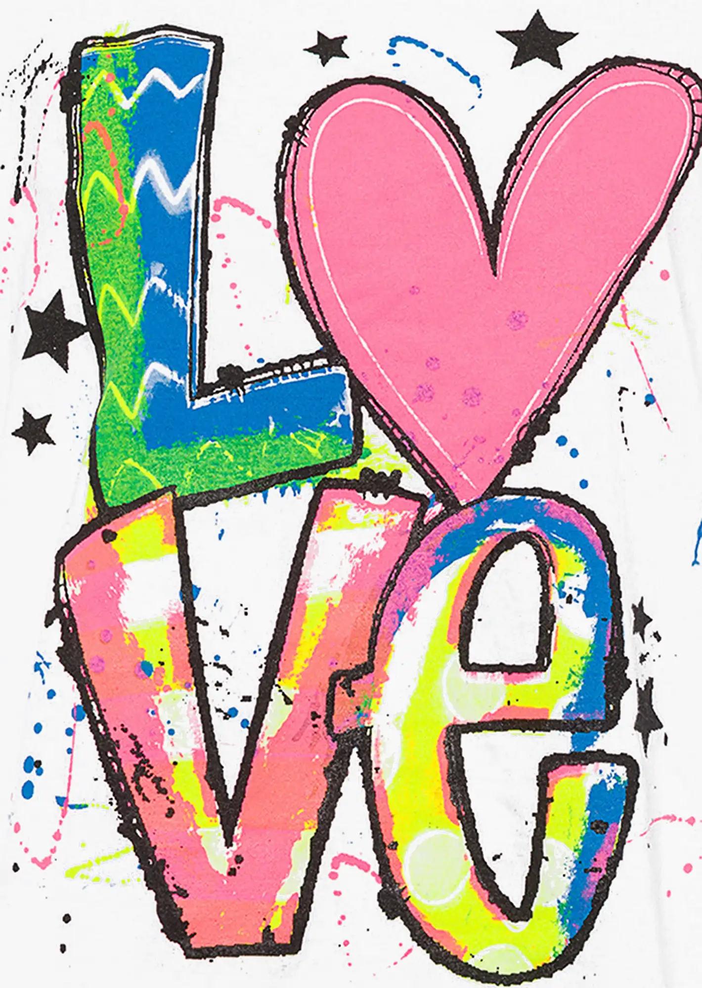 Shirt 'LOVE', weiß