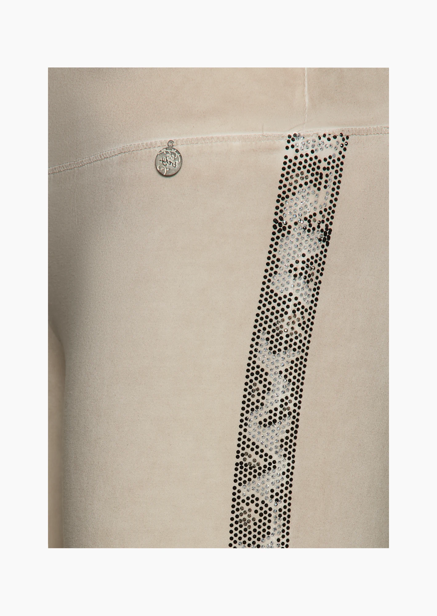 Leggings mit Galonstreifen, sand