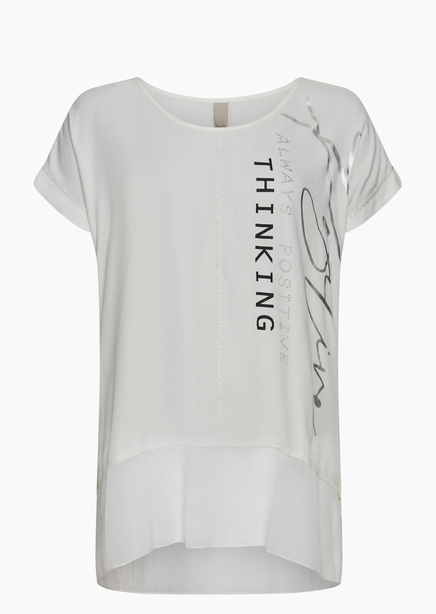 Bluse 'Positive', offwhite