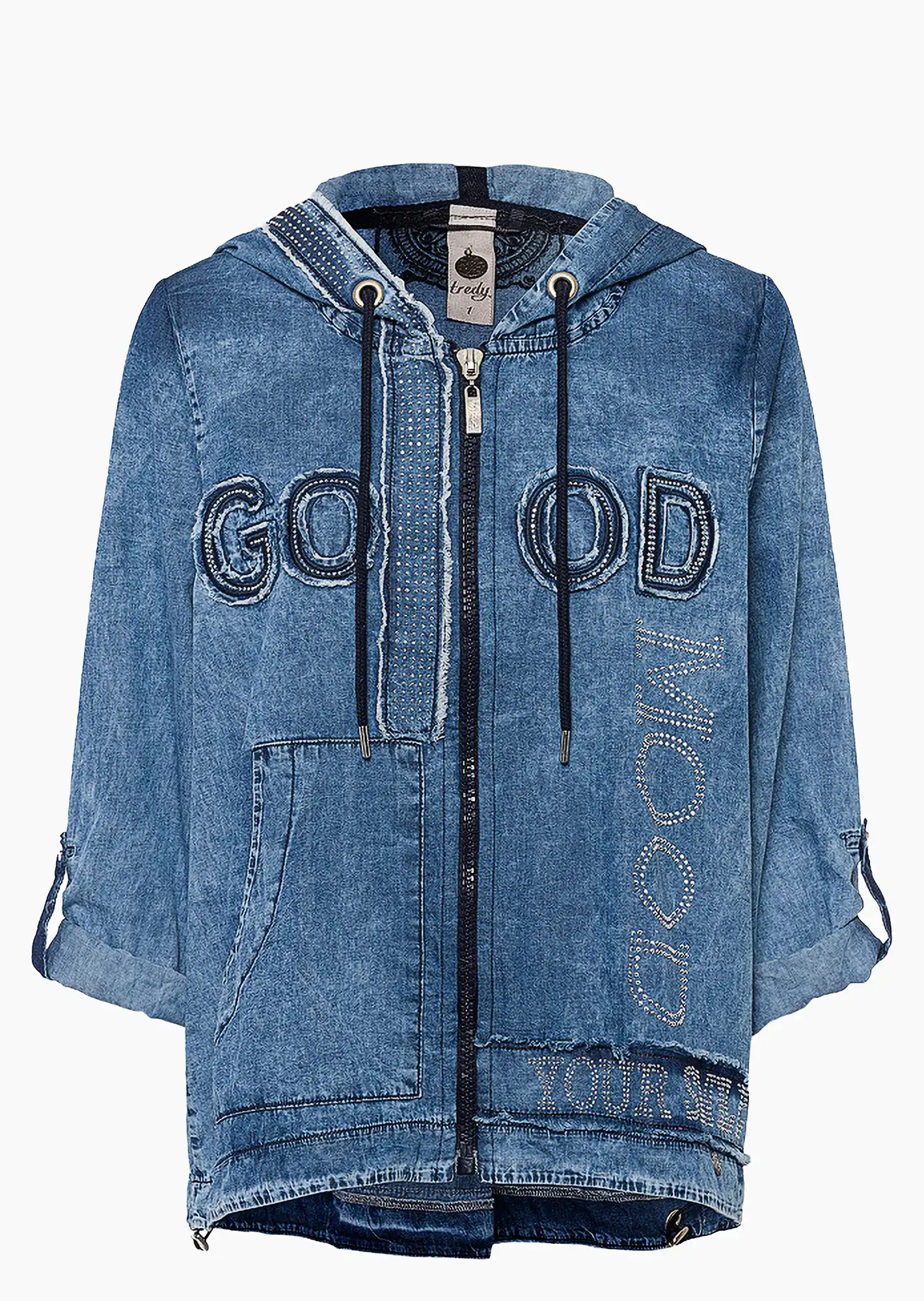 Jeansjacke 'Good', bleached denim