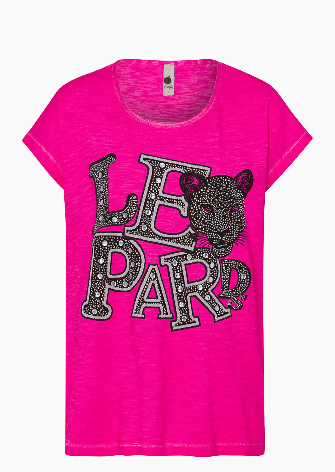 Shirt 'Leopards', very berry