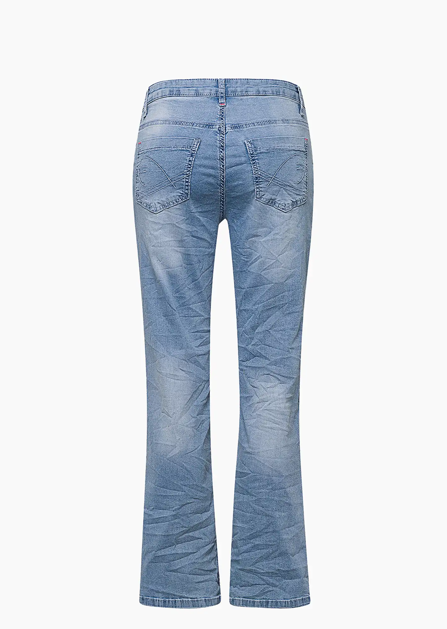 Jeans im Bootcut-Schnitt, light blue denim
