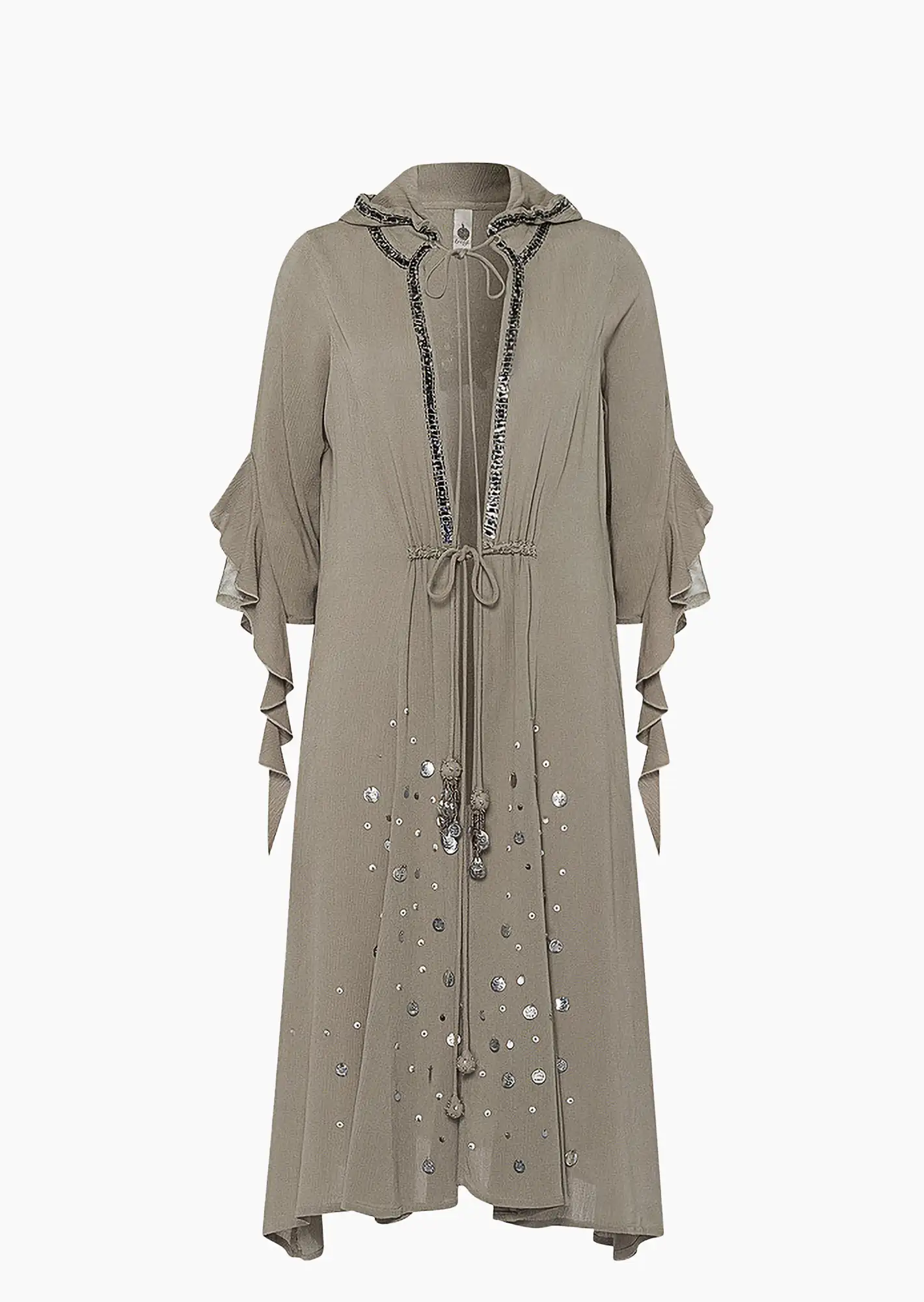 Jacke mit Pailletten, salbei