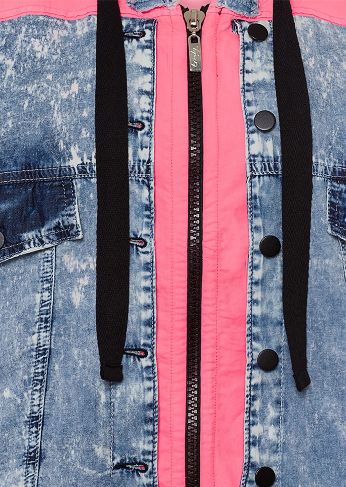 stylische Jacke, neon lobster & denim