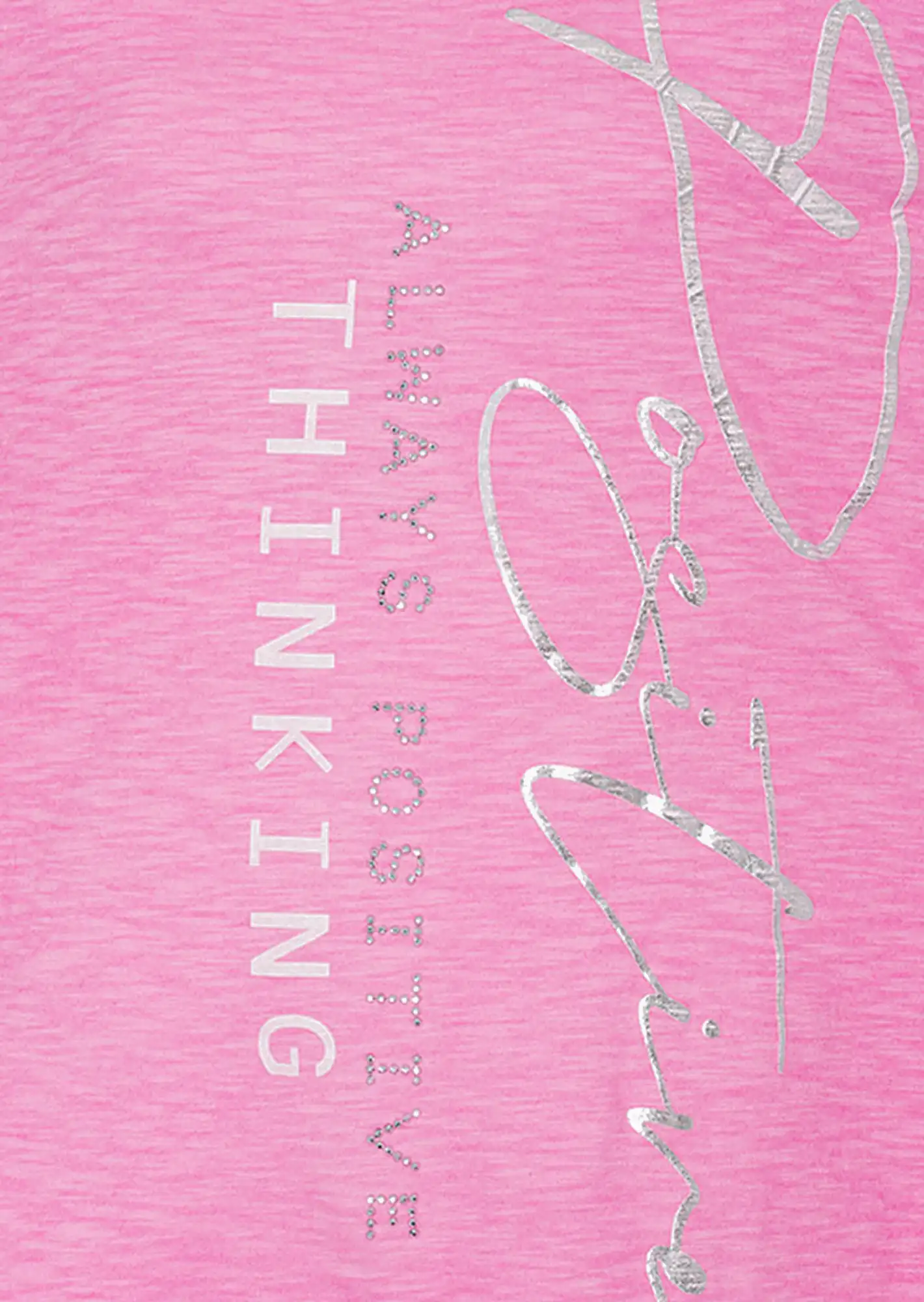 Shirt 'Positive', pink fluro