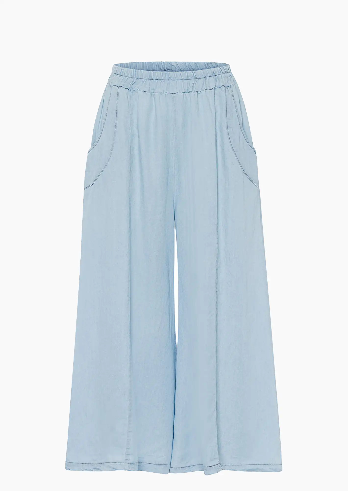 Culotte, light blue denim