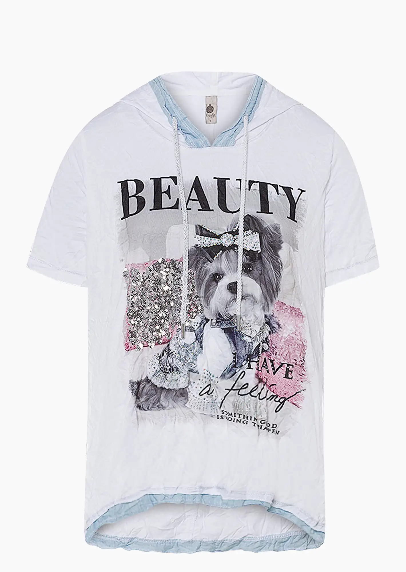 Shirt 'Beauty', weiß