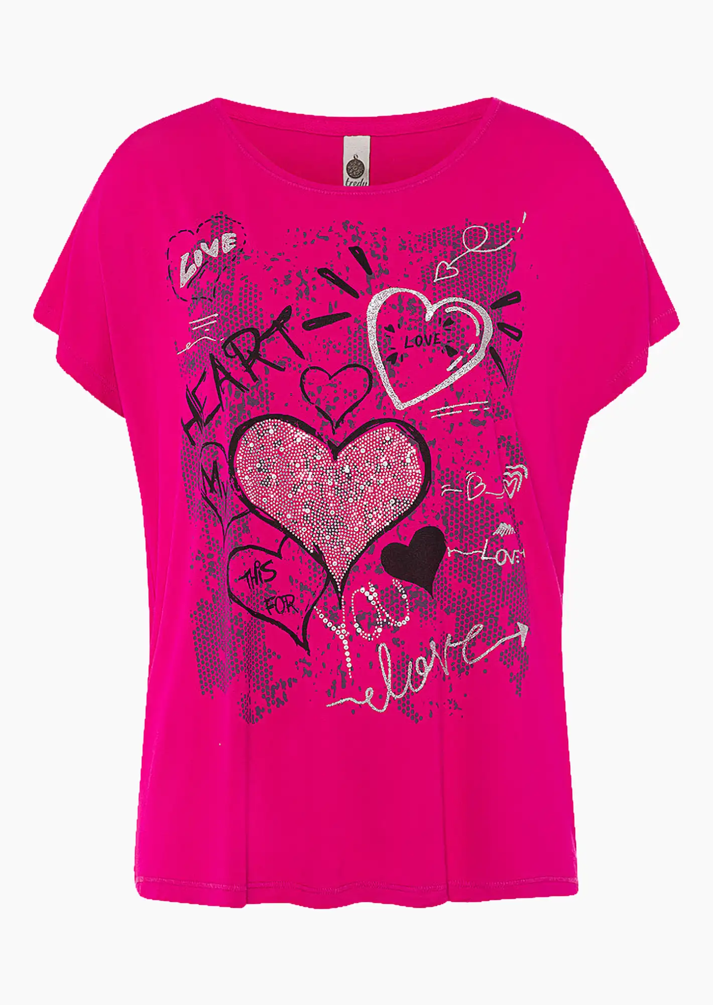 Shirt 'Heart', very berry