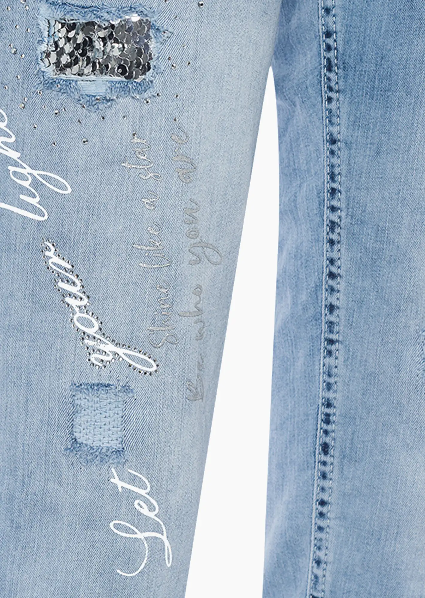 Jeans 'Light' kurz, light blue denim