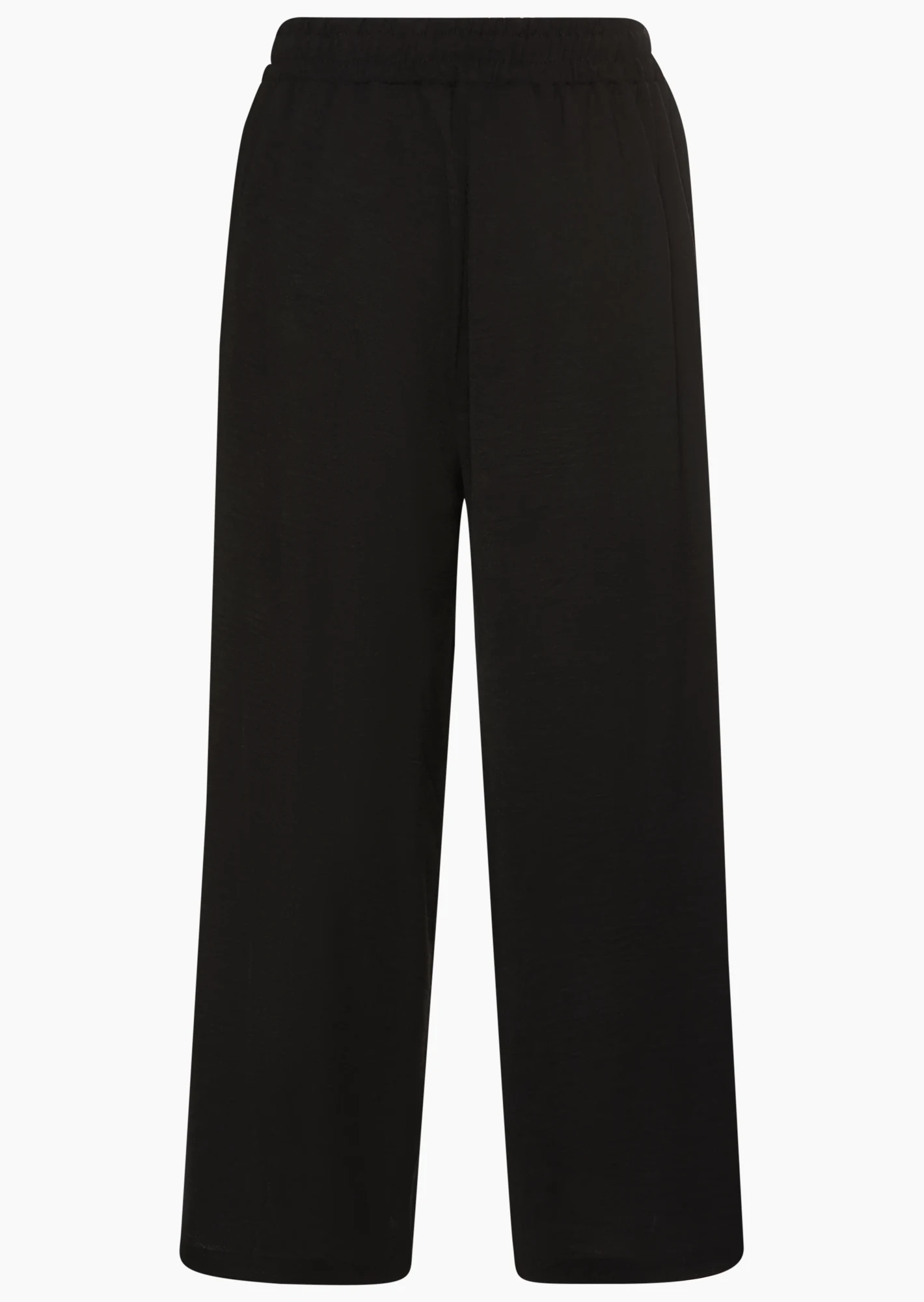 Wide Leg Hose, schwarz