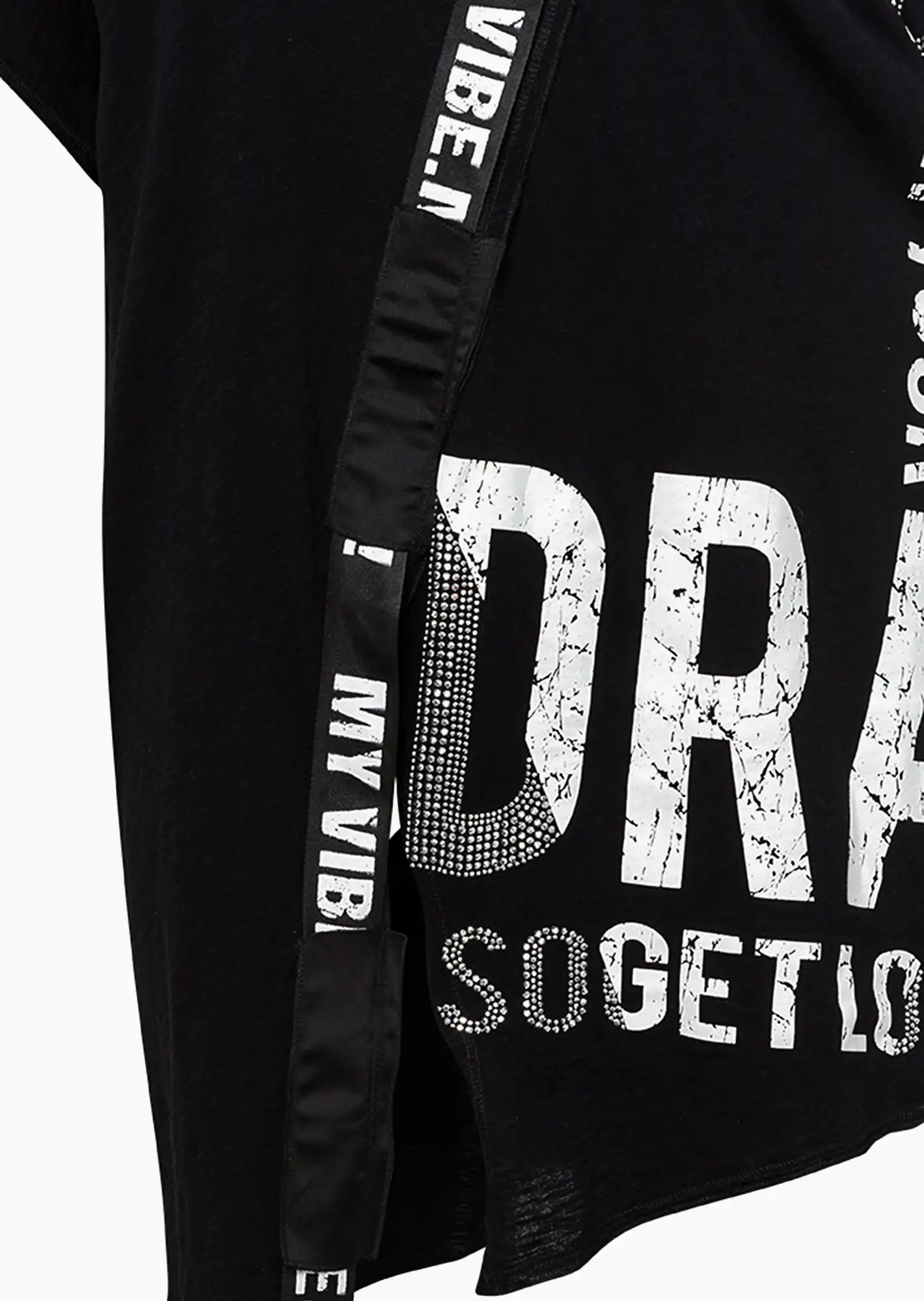 Shirt 'Drama', schwarz