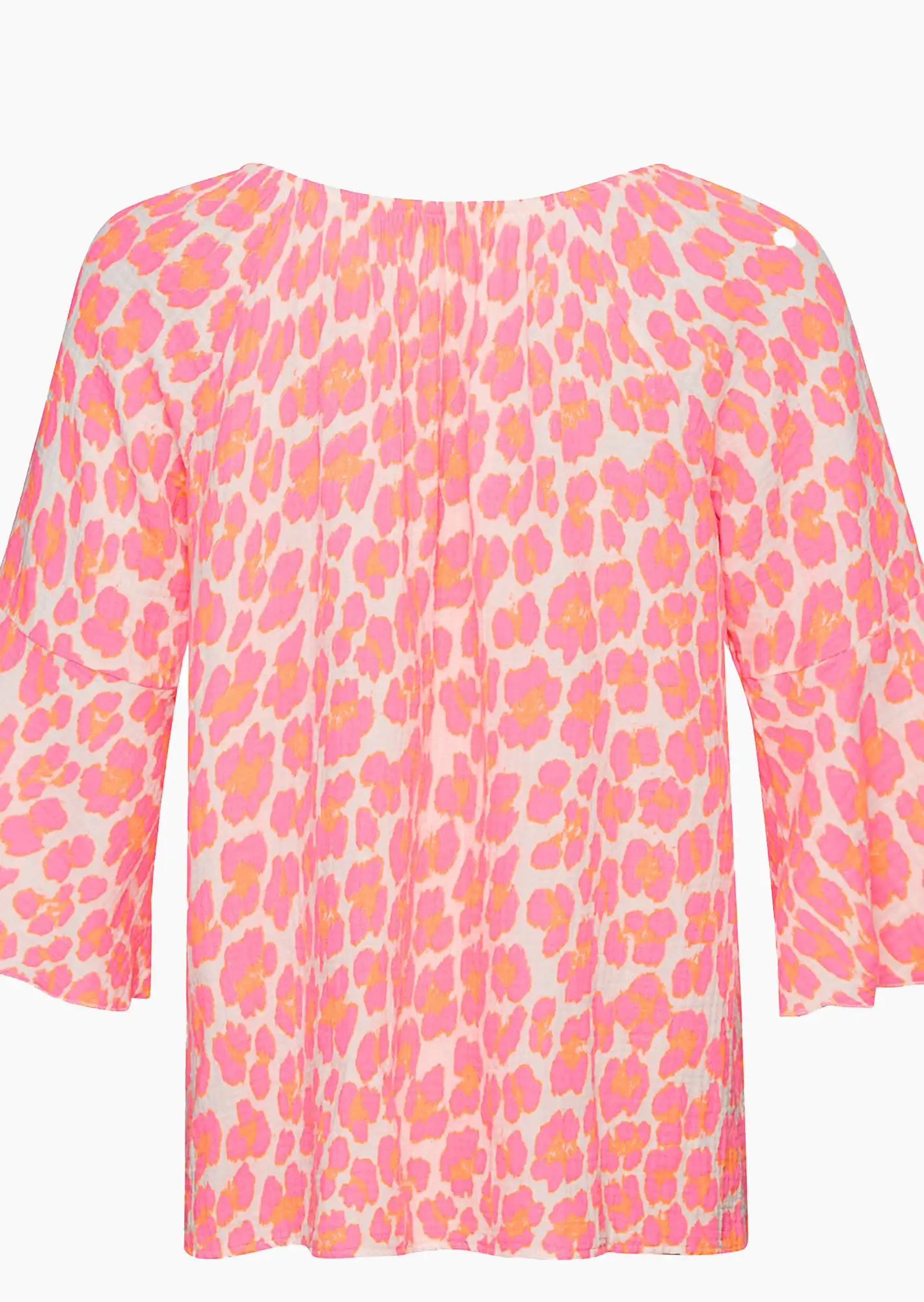 Musselin-Bluse, neonpink