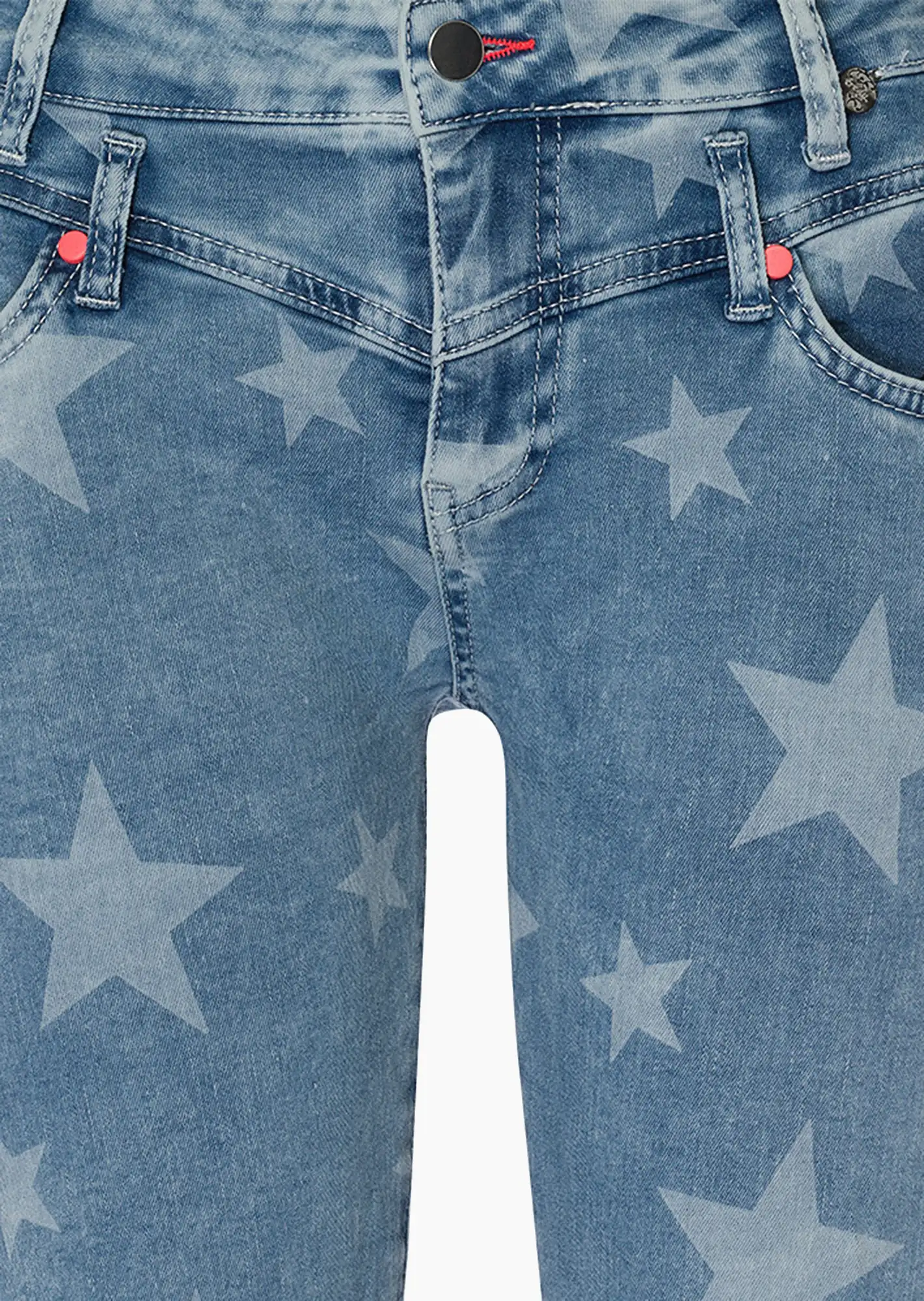 Jeans 'Sterne', bleached denim