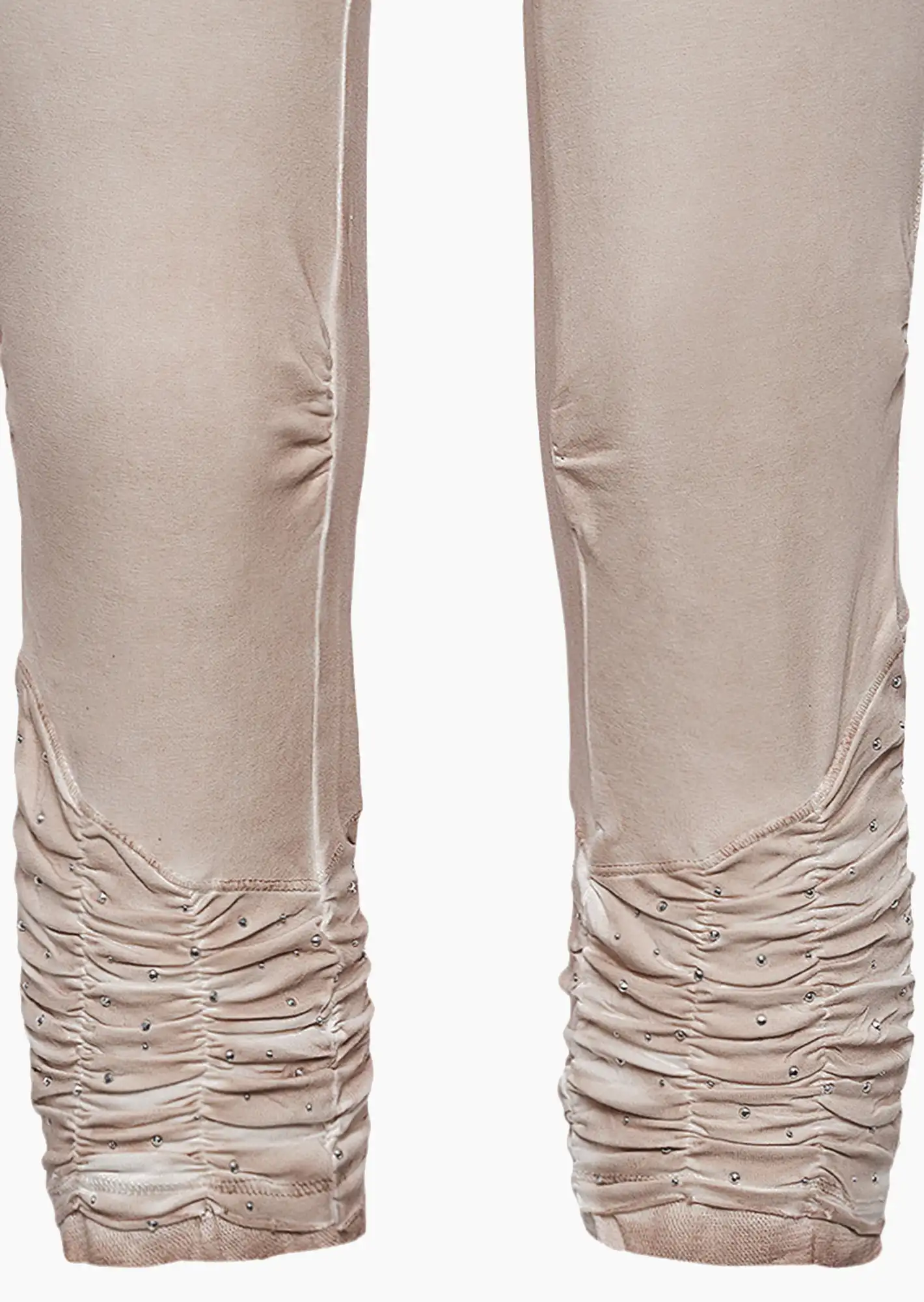 Leggings mit Ziersteinen, sand