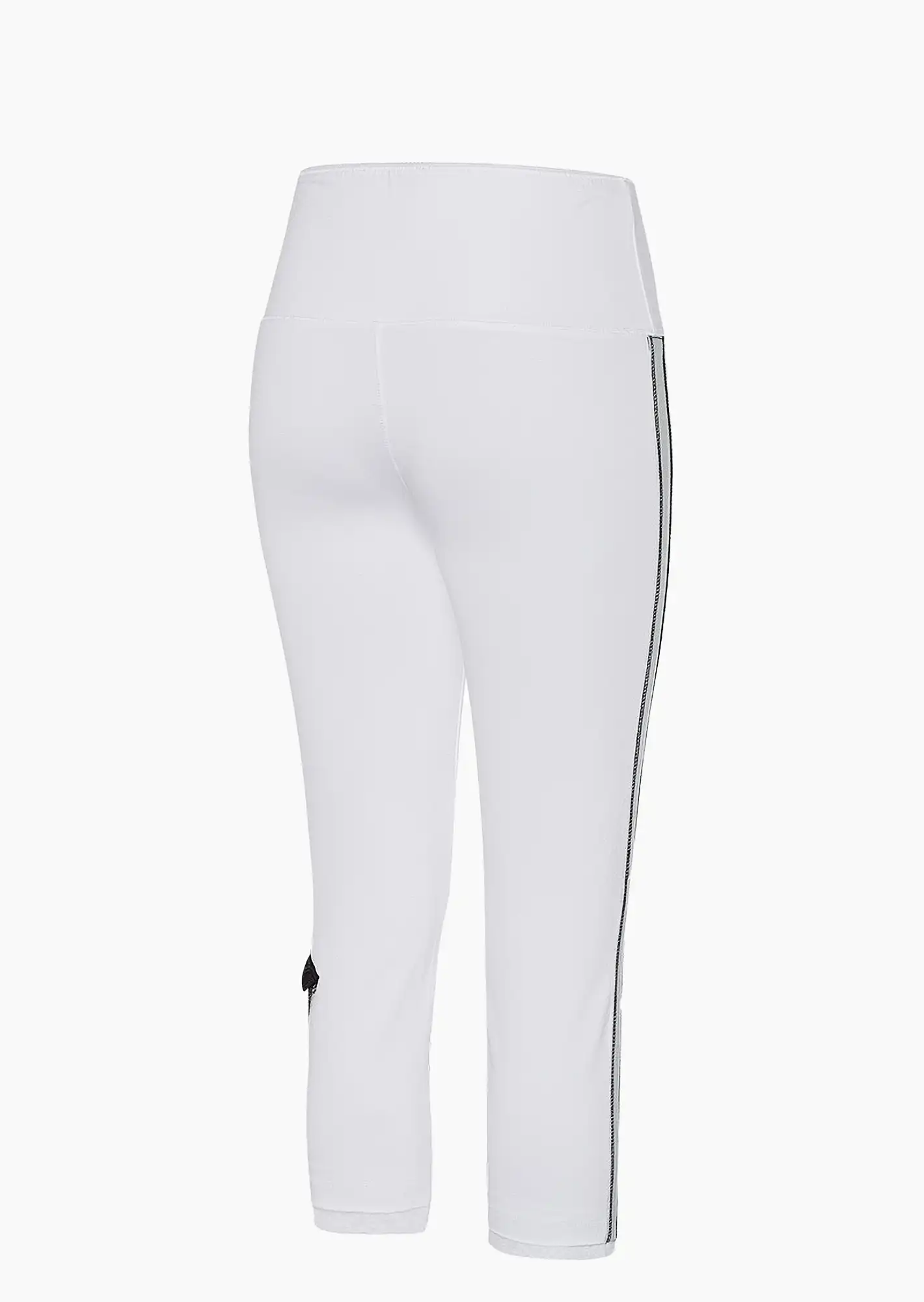 Leggings mit Galonstreifen, weiß