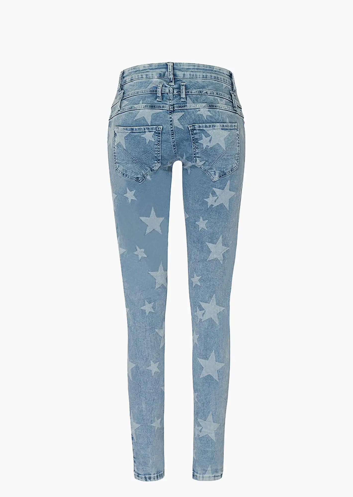 Jeans 'Sterne', bleached denim