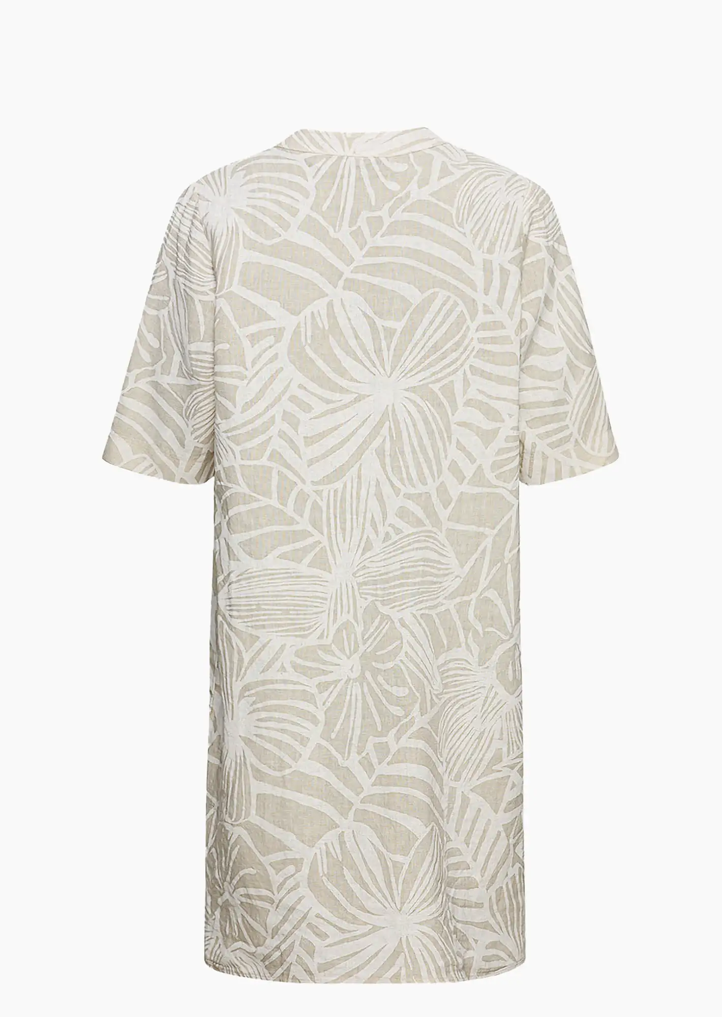 Kleid aus Leinen, sand