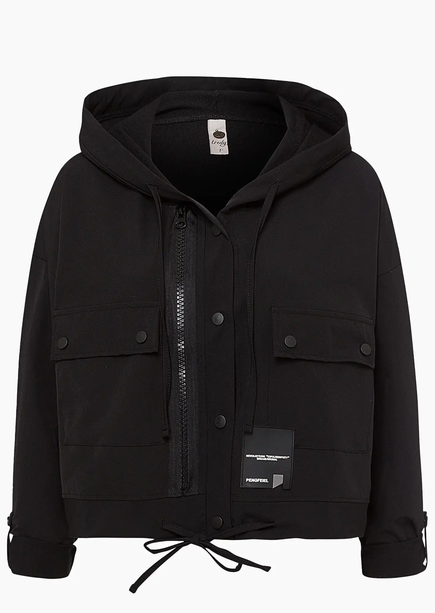 leichte Jacke, schwarz