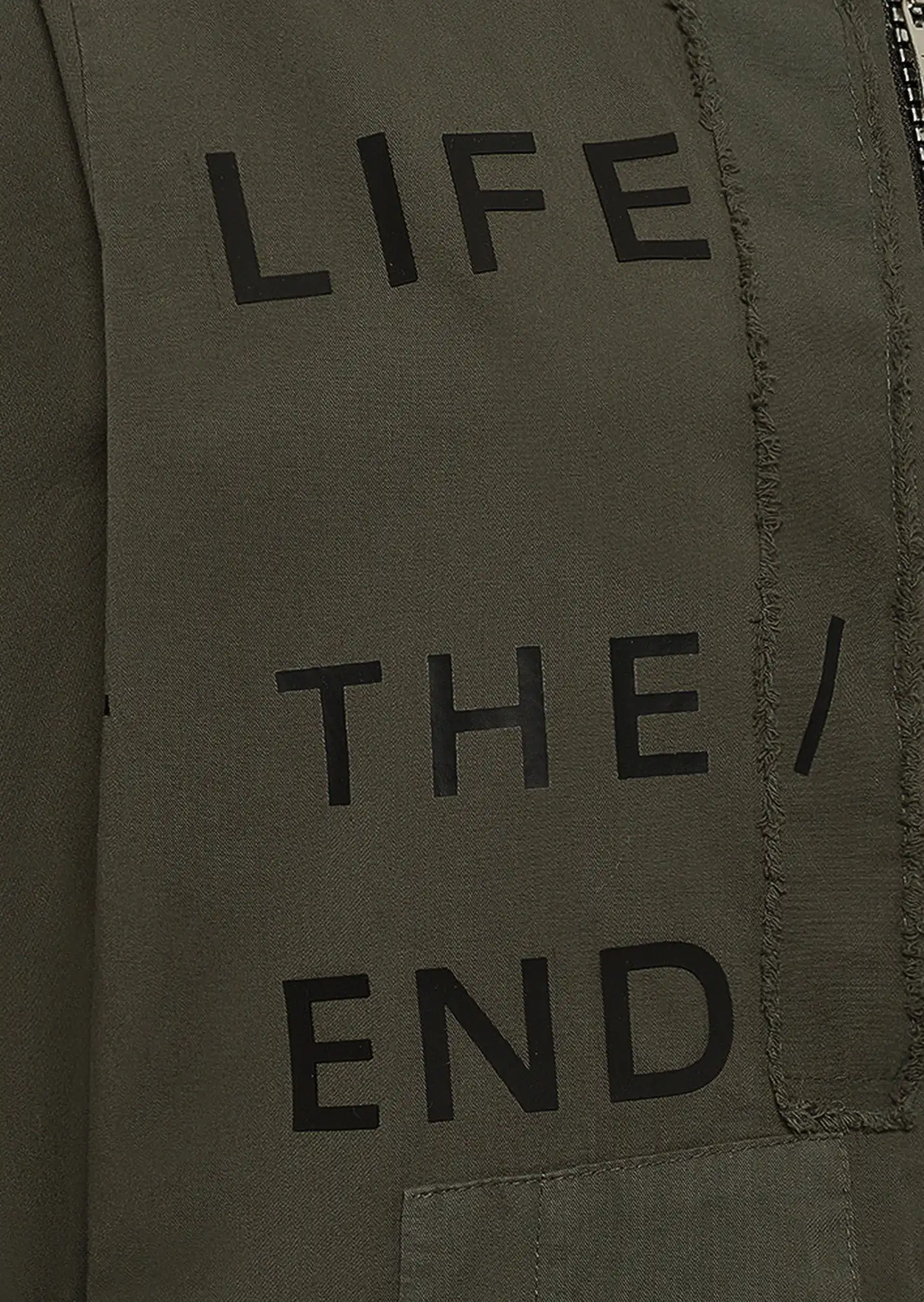 Jacke 'Life - End', oliv