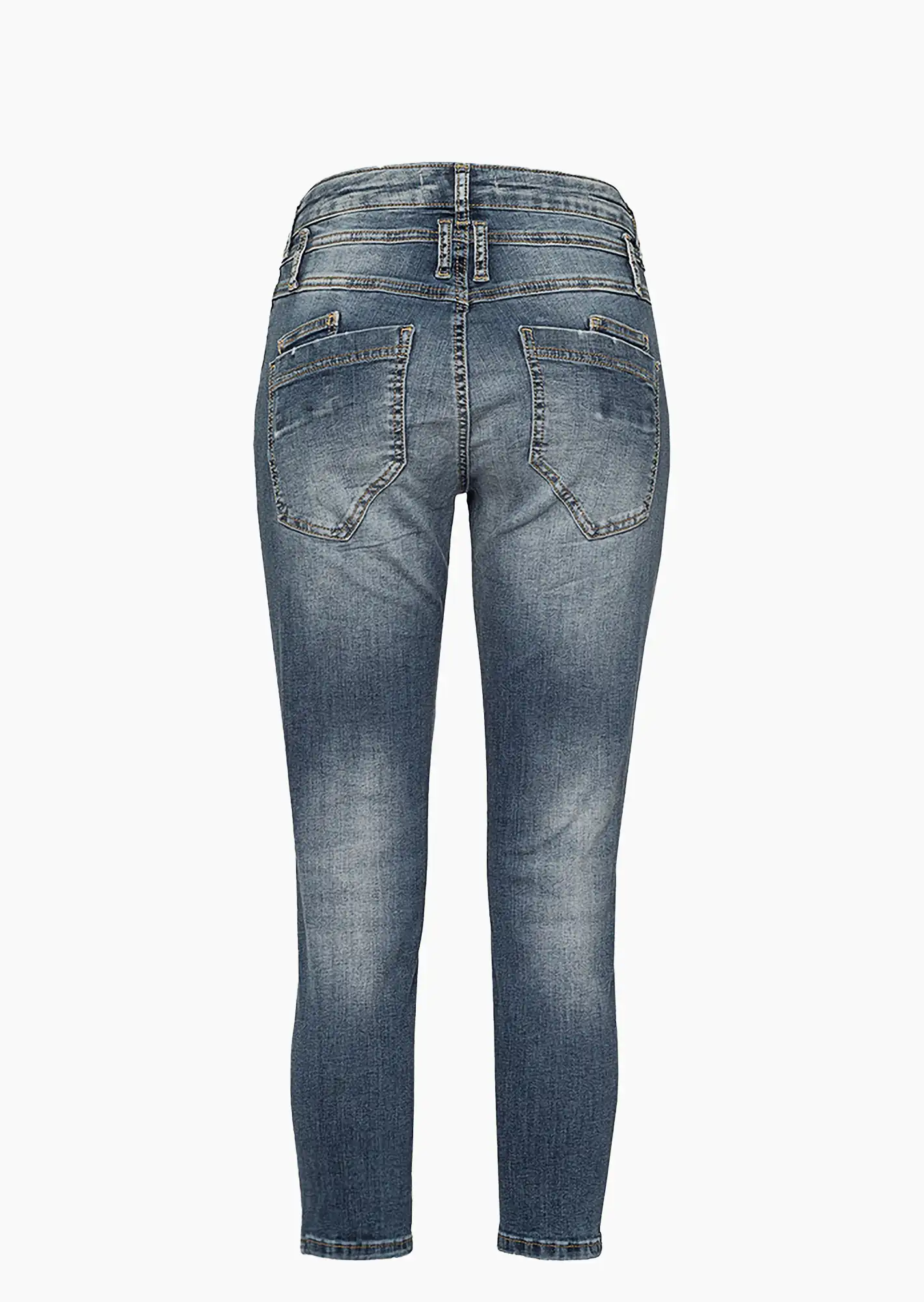 Jeans in verwaschener Optik, blue denim