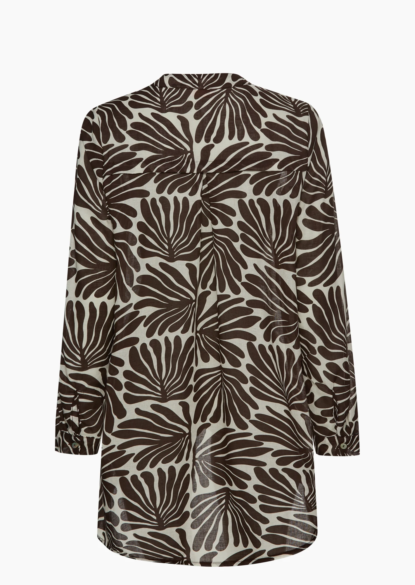 Bluse Vokuhila, mocca