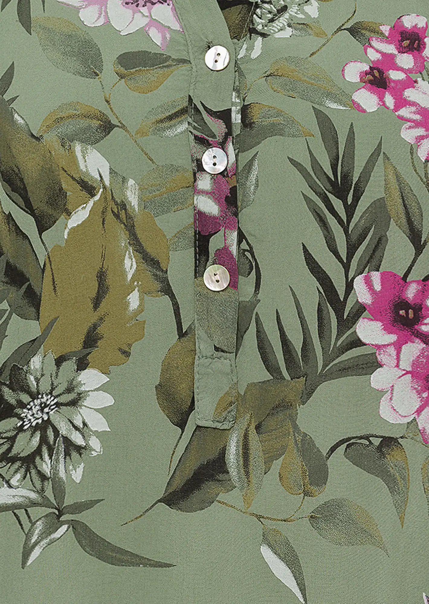 Bluse 'Blüten', salbei