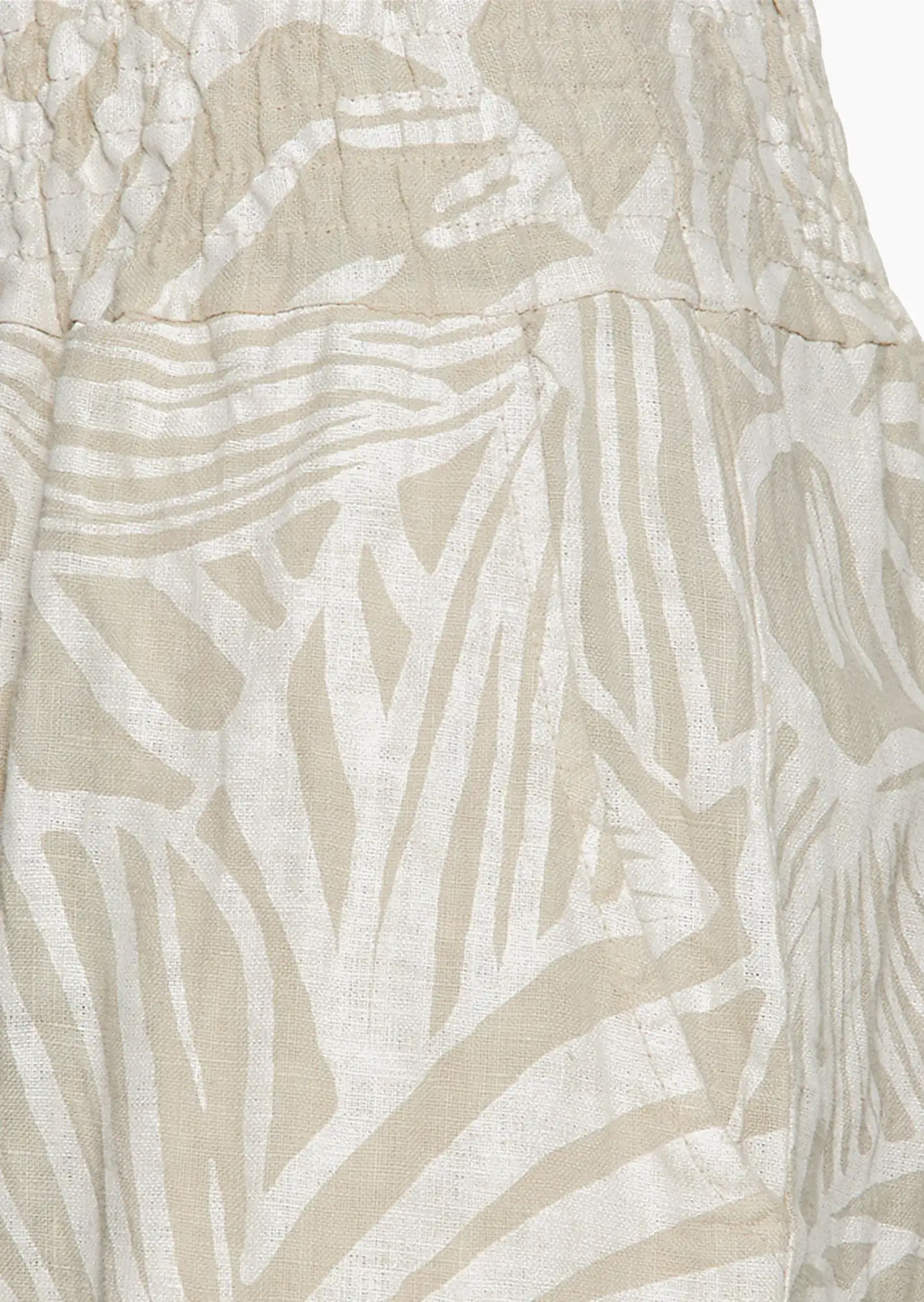 Leinen-Hose gemustert, sand