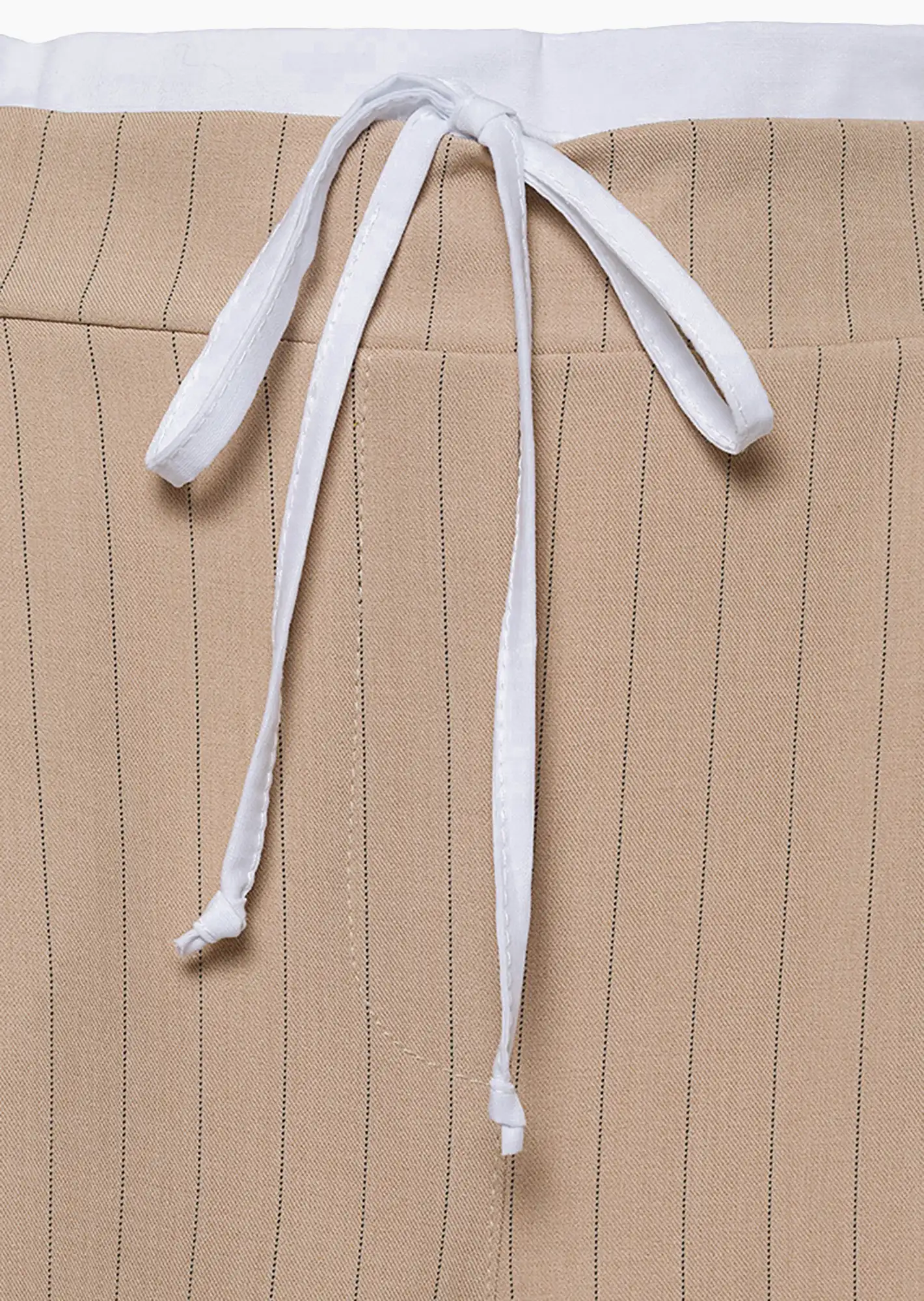 Wide Leg Hose, beige