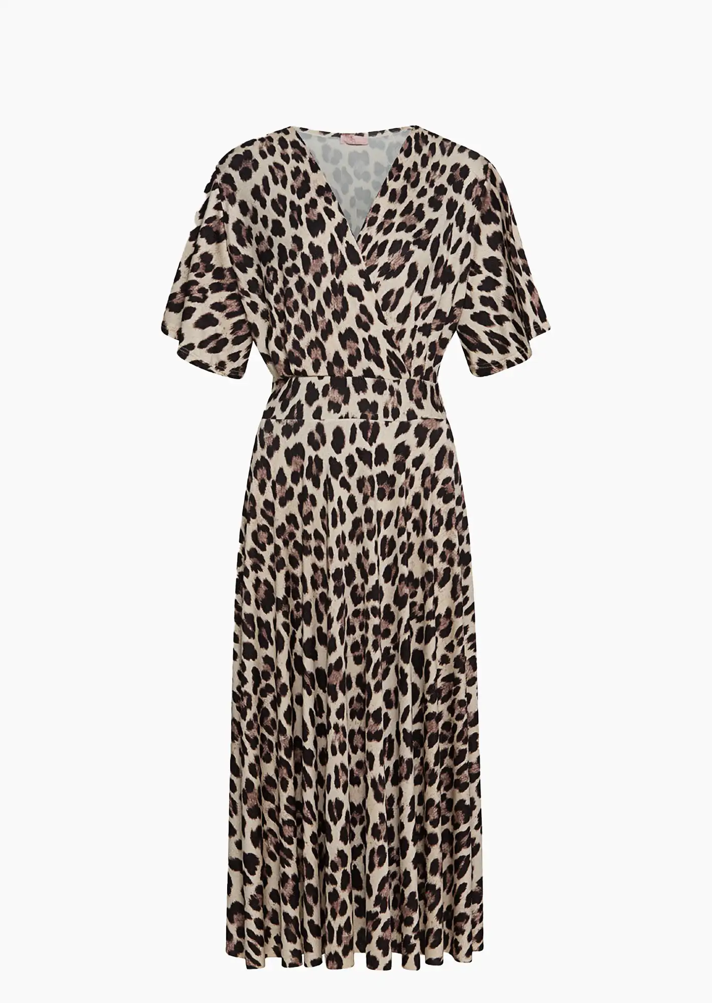 Kleid im Leostyle, cream