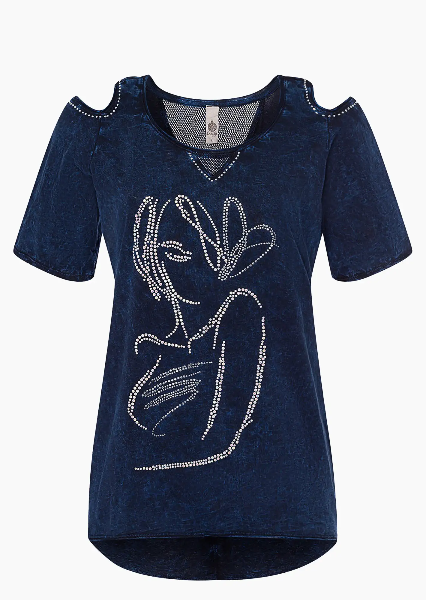 Shirt mit Cut-Outs, night
