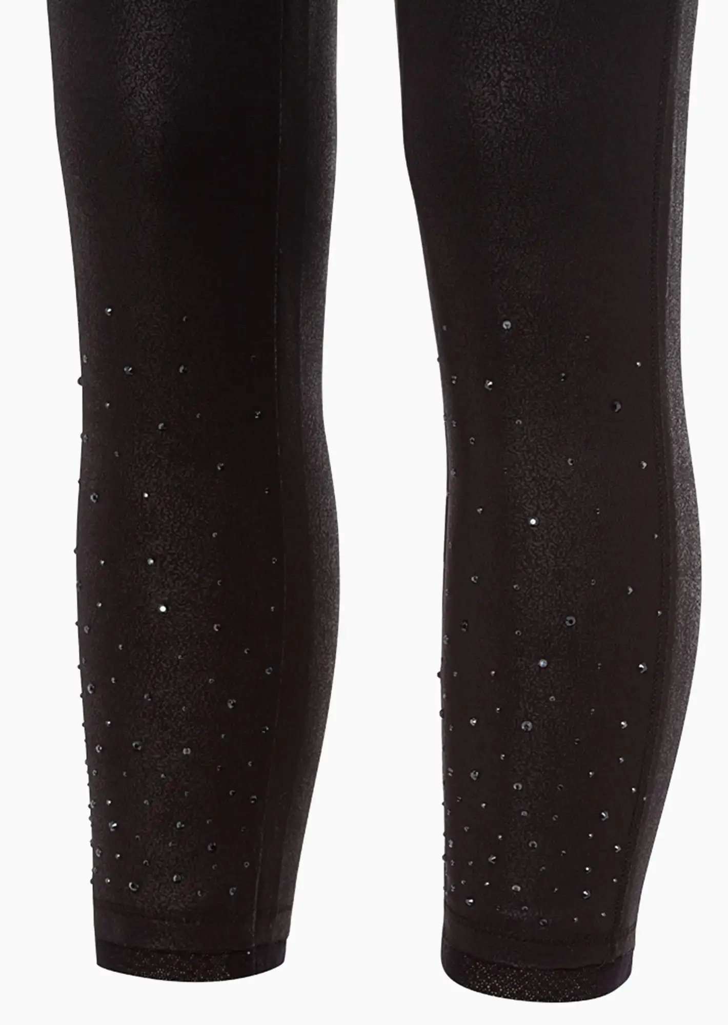 Leggings mit Ziersteinen, schwarz