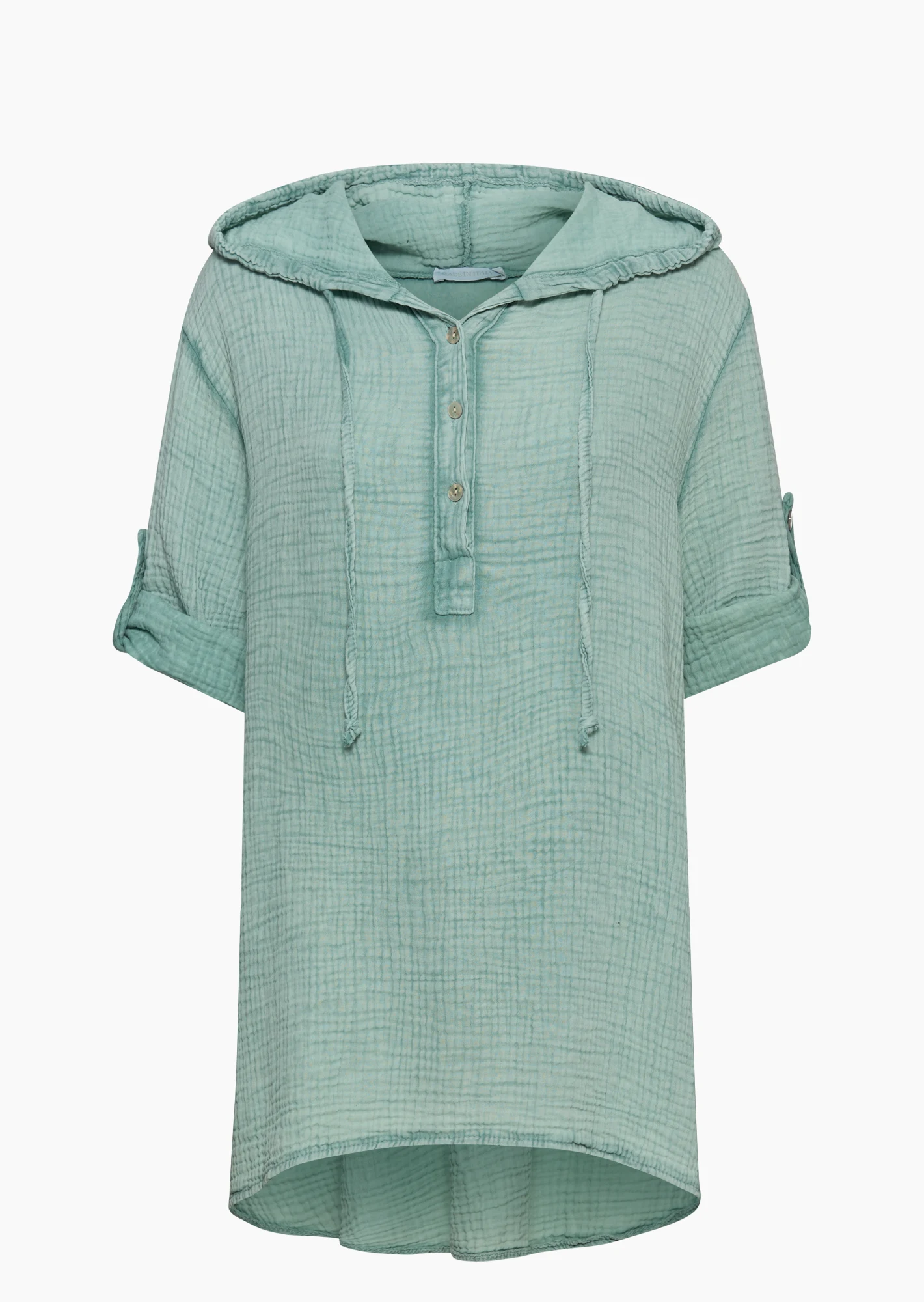 Musselin-Bluse, misty green