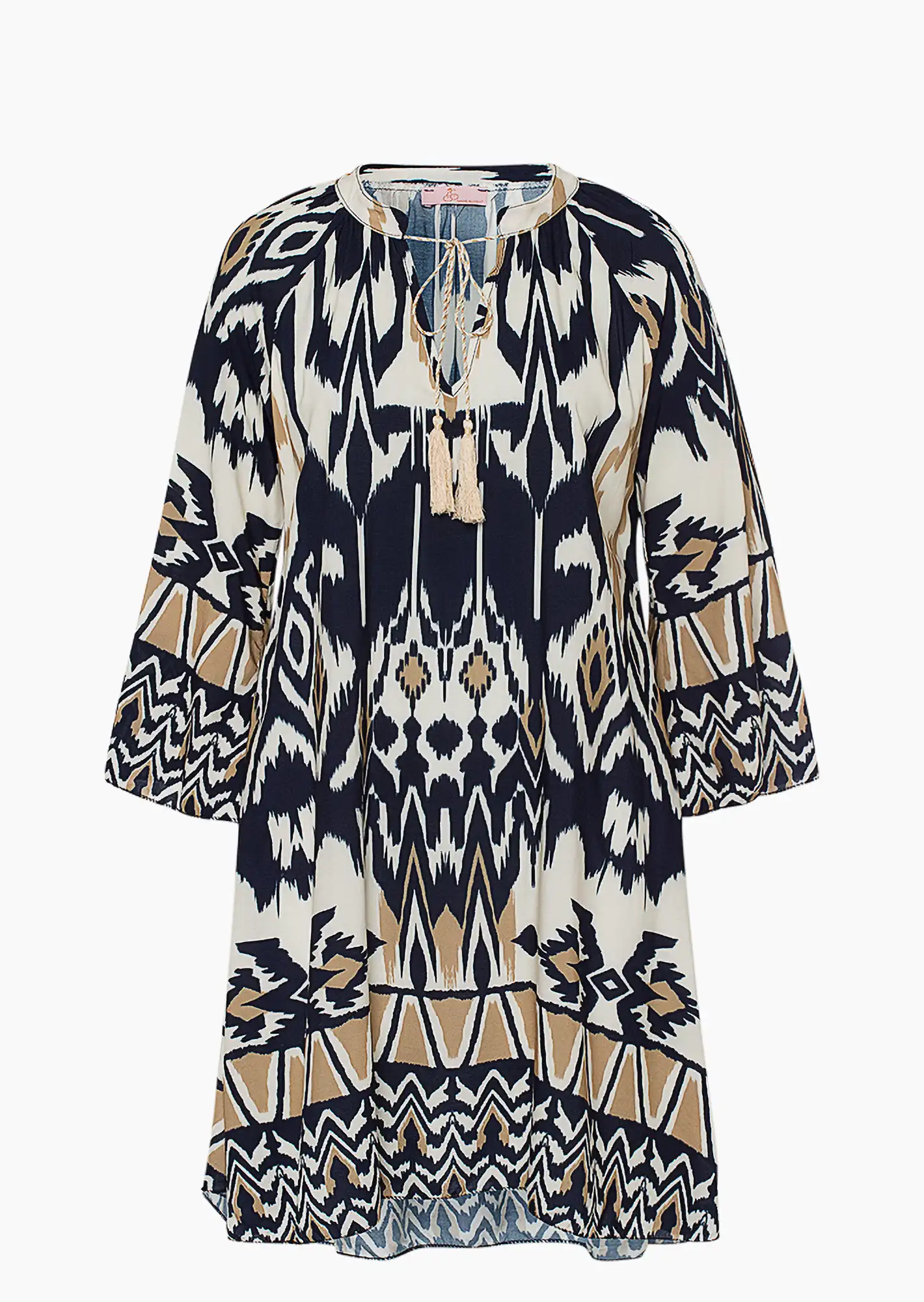 Tunika im Alloverprint, navy