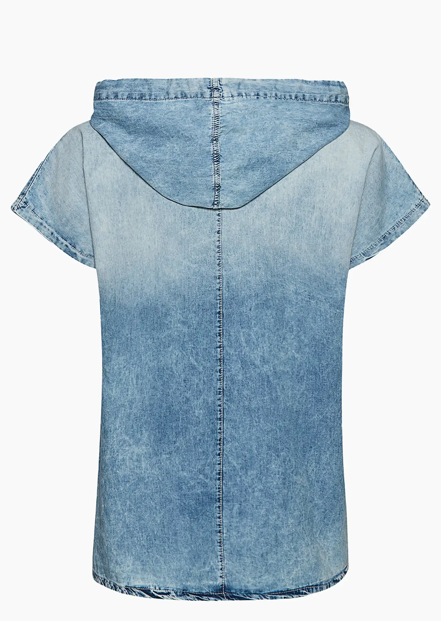 Denim-Bluse 'Star', bleached denim