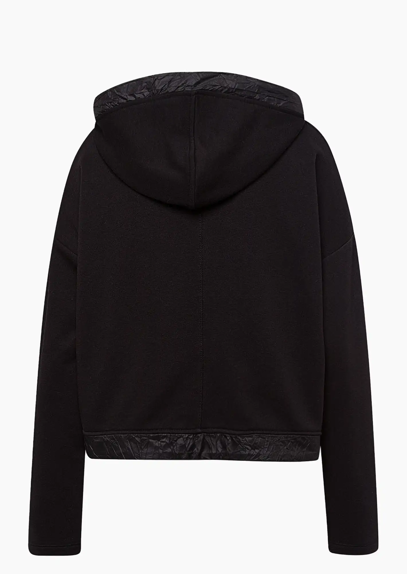 Sweatjacke 'Be nice', schwarz