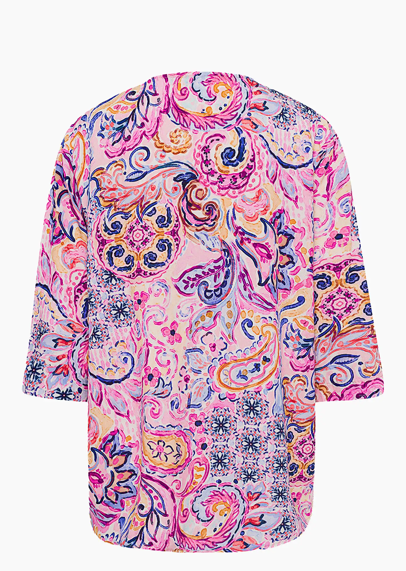 Bluse im Alloverprint, pink