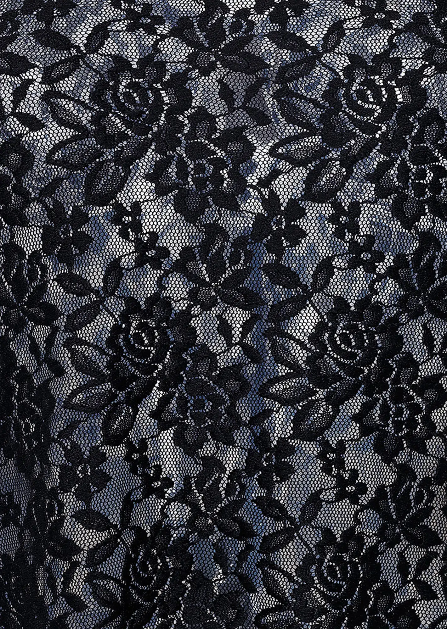 Shirt aus Spitze, schwarz
