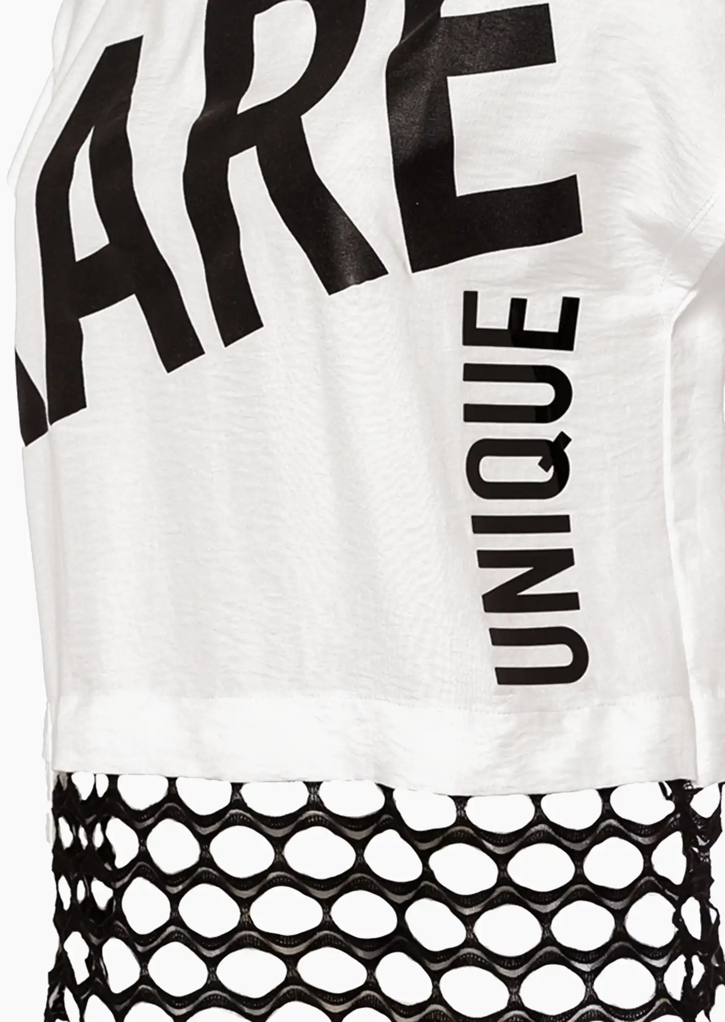 Blusenshirt 'Rare', offwhite-schwarz