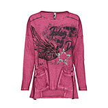 Shirt mit Front-Design, paradise pink 