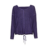 Basic Shirts mit Lurex, purple 