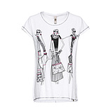 Shirt 'Ladies', weiß 