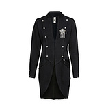 Blazer im Military-Style, schwarz 