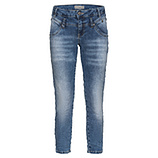 Jeans in verwaschener Optik, blue denim 